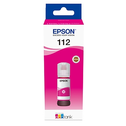 Epson 112 EcoTank Pigment Magenta ink bottle