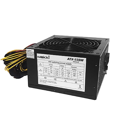 Makki захранване PSU 550W PFC Version 2 - MAKKI-ATX-550V2