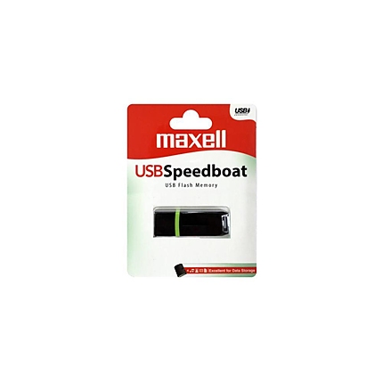 USB памет MAXELL SPEEDBOAT, USB 2.0, 4GB, ЧЕРЕН
