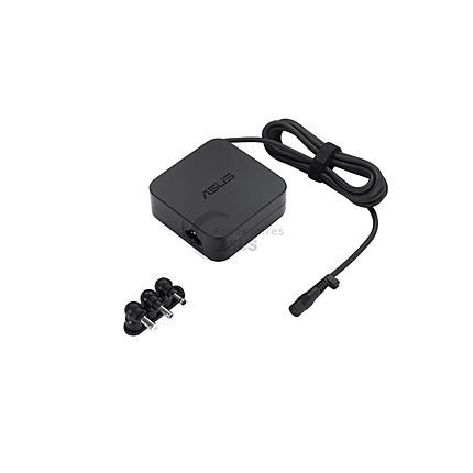 Asus Adapter U65W multi tips charger, 3 pin, 6 pcs, Black