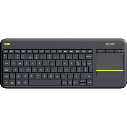 Клавиатура Logitech Wireless Touch K400 Plus, Черна