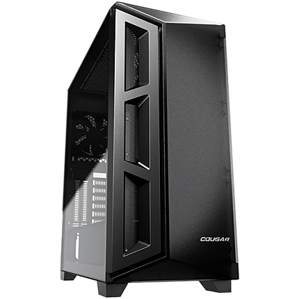 COUGAR Dark Blader X5 Black, Mid-Tower, Mini ITX / Micro ATX / ATX / CEB / E-ATX, 220 x 486 x 468 (mm), USB 3.0 x 1, USB 2.0 x 2, Mic x 1 / Audio x 1, Reset Button, Transparent Left Panel, 120mm x 1 (Black Rear fan x 1 pre-installed)