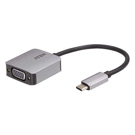 Адаптер ATEN UC3002A, USB-C мъжко - VGA женско, 1920 x 1200@60Hz, Черен