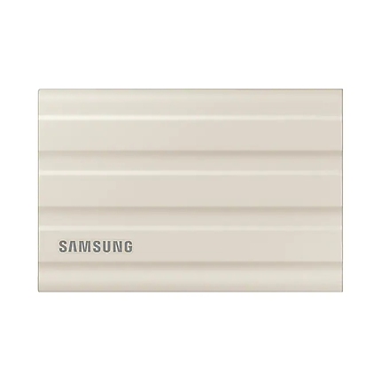 Samsung Portable NVME SSD T7 Shield 1TB , USB 3.2 Gen2, Rugged, IP65, Read 1050 MB/s Write 1000 MB/s, Beige