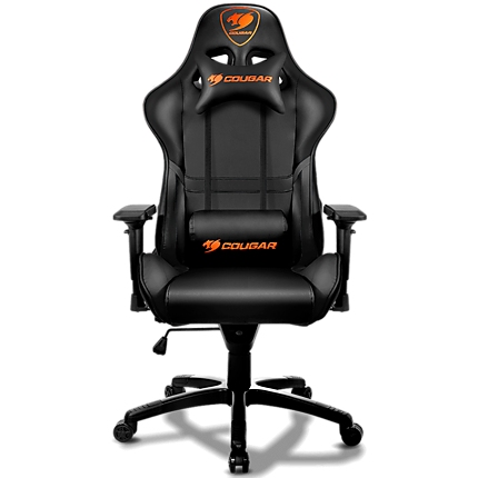 COUGAR Armor Gaming Chair Black, Piston Lift Height Adjustment,180Вє Reclining,Adjustable Tilting Resistance,3D Adjustable Arm Rest,Full Steel Frame,Ultimate Quality: Class 4 Gas Lift Cylinder