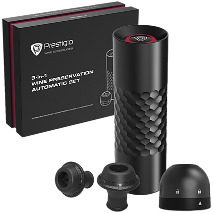 Electric Vacuum Wine Stopper with 2 stoppers