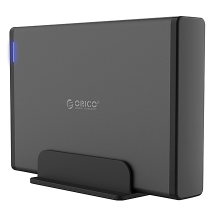 Orico кутия за диск Storage - Case - 3.5 inch Vertical, USB3.0, Power adapter, UASP, black - 7688U3-BK