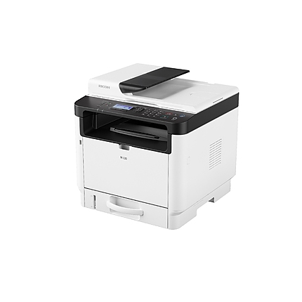 Мултифункционално монохромно устройство RICOH M 320, 3 в 1, А4, ADF, Бял