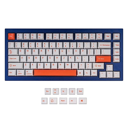 Капачки за механична клавиатура Keychron Orange 92-Keycap Set PBT Dye-Sub US Layout