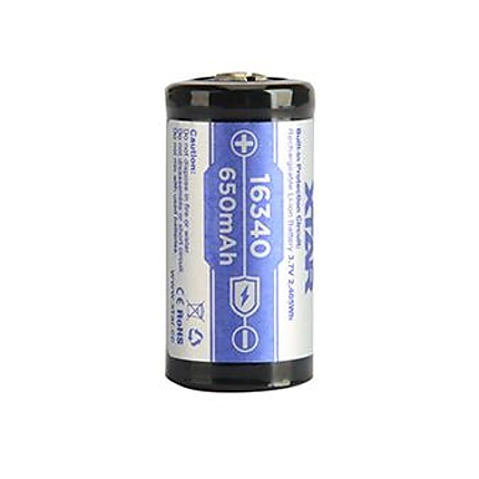 Акумулаторна батерия CR-123 LiIon  3,7V 16340 650mAh XTAR