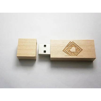 USB памет ESTILLO SD82, 32GB, USB 2.0, Дървена, Без лого