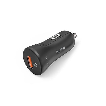 Бързо зарядно за кола Hama "Qualcomm Quick Charge 3.0", USB-A, 19,5 W, черно