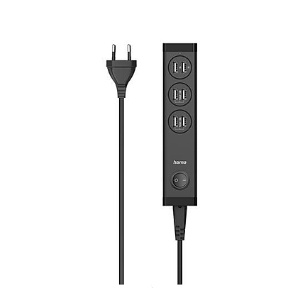 Разклонител Hama USB мулти, 6 порта, USB-A за таблети и смартфони, 34 W
