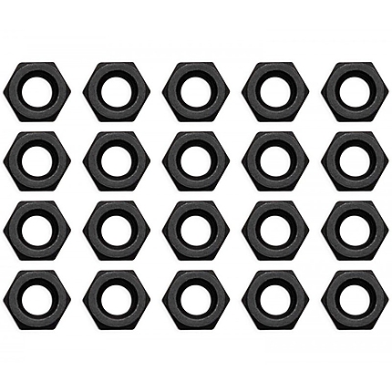 EK-Loop Nut Set M4 - Black (20pcs)
