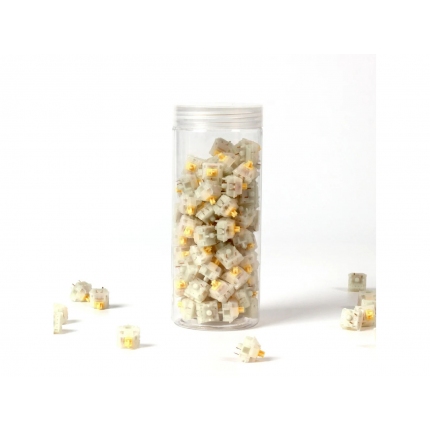Суичове за механична клавиатура Keychron Gateron KS-3X1 Milky Yellow Switch Set 110 броя