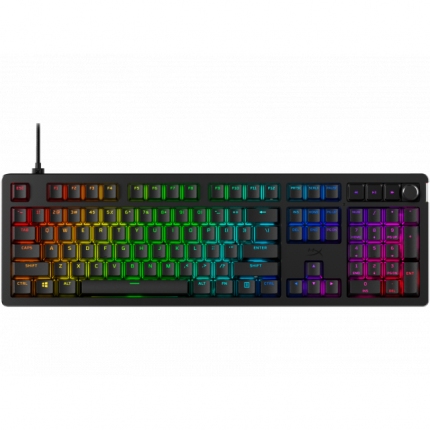 Геймърскa клавиатура HyperX Alloy Rise - Ultra-customizable, Hot-Swappable, Linear Switch, Ful-Size