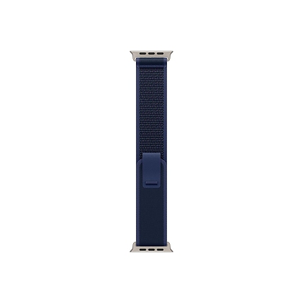 Apple Watch 49mm Loop: Blue Trail Loop - S/M - Natural Titanium Finish