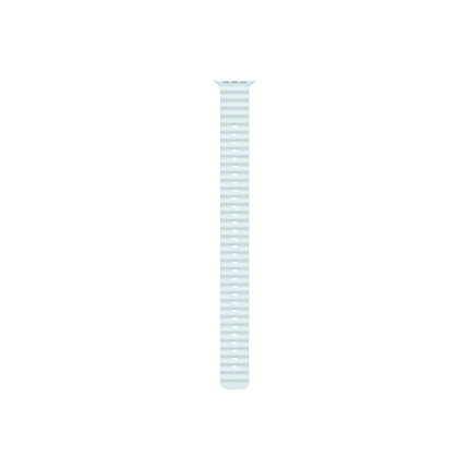 Apple Watch 49mm Band: Ice Blue Ocean Band Extension - Black Titanium Finish