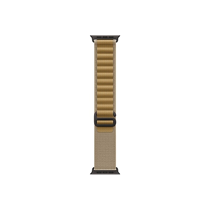 Apple Watch 49mm Loop: Tan Alpine Loop - Large - Black Titanium Finish