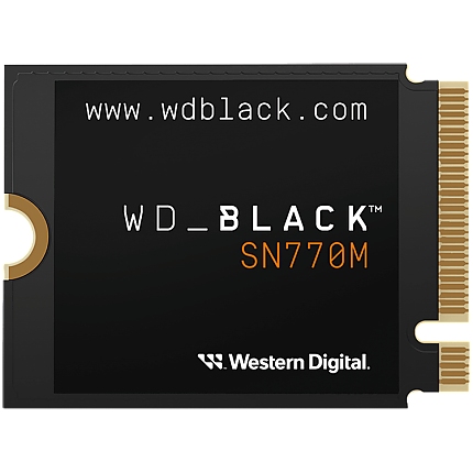 SSD WD Black SN770M 2TB M.2 2230 PCIe Gen4 x4 NVMe, Read/Write: 5150/4850 MBps, IOPS 650K/800K, TBW: 1200