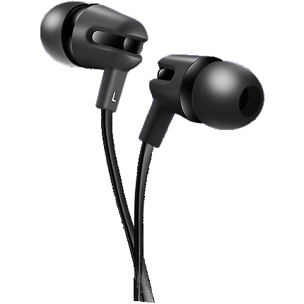 CANYON headphones SEP-4 Mic Flat 1.2m Black