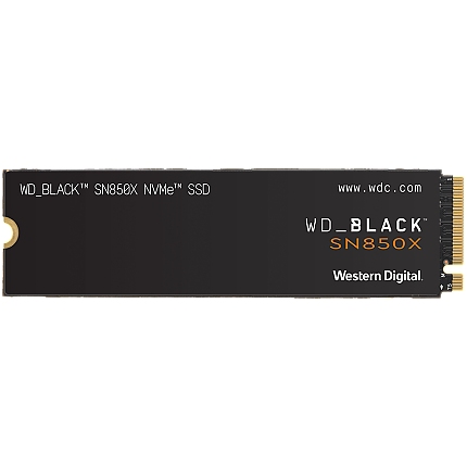 SSD WD Black SN850X 1TB M.2 2280 PCIe Gen4 x4 NVMe, Read/Write: 7300/6300 MBps, IOPS 800K/1100K, TBW: 600
