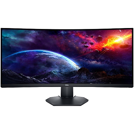 Dell Gaming LED Monitor S3422DWG, 34"  WQHD 3440x1440 144Hz VA AG 21:9 Curved 99% sRGB, 400cd/m2, 3000:1, 178/178, 1ms (MPRT) / 2ms GtG, Flicker Free, 2xHDMI, 1xDP, USB Hub (4xUSB 3.2) Audio Jack, Free Sync, Height, Slant ,Tilt Adj, 3Y