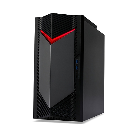 Acer Nitro N50-130, AMD Ryzen 7 7700 (up to 5.30GHz, 40MB), 32GB DDR5 4800MHz (2*16GB), 1024GB SSD PCI-e + 1*M.2 free, NVIDIA GeForce RTX 4060 8GB GDDR6, No DVD, 5*USB 3.2,Type-C, 2*USB 2.0, Mic.&Audio jacks, RG-45, GLAN, Wi-Fi AX/6E&BT 5.0, 500W, No OS