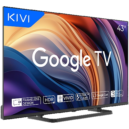 TV KIVI 43U710QB 43'' LED 4K Google TV, Dolby Audio, Max Vivid, HDMI 2.1