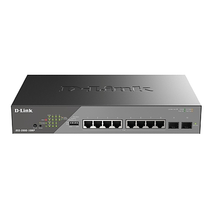 D-Link 10-Port Gigabit Ethernet PoE+ Surveillance Switch