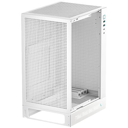 DeepCool CH170 DIGITAL WH, Mini Tower, Mini-ITX, 2xUSB3.0, 1xType-C Gen 2, 1xAudio, Mesh Panel, White, R-CH170-WHNPI0D-G-1