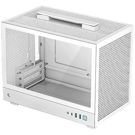 DeepCool CH160 WH, Mini Tower, Mini-ITX, 2xUSB3.0, 1xType-C Gen 2, 1xAudio, Mesh Panel, White, R-CH160-WHNGI0-G-1
