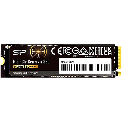 SILICON POWER US75 1TB SSD, M.2 2280, PCIe Gen 4x4, Read/Write: 7000 / 6000 MB/s