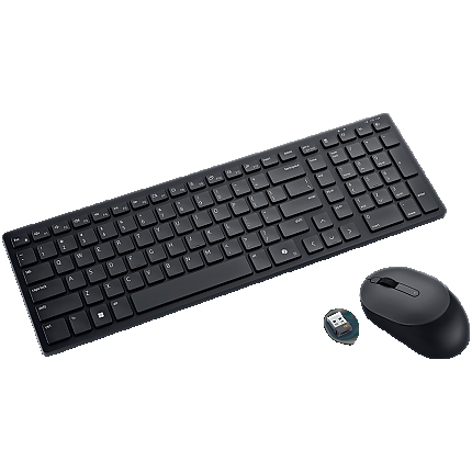 Dell Silent Keyboard and Mouse - KM555 - US International (QWERTY)