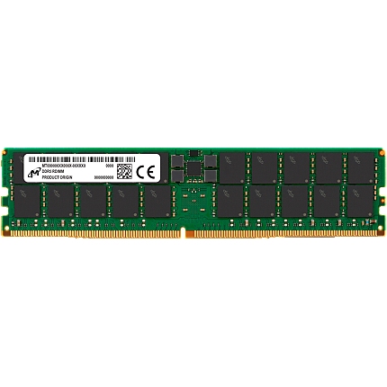 Micron 64GB DDR5 RDIMM 2Rx4 5600MHz CL46 (16Gbit) (Single Pack)