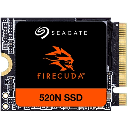SSD SEAGATE FireCuda 520N 1.024TB M.2 2230-S2 PCIe Gen4 x4 NVMe 1.4, 3D TLC, Read/Write: 4800/4700 MBps, IOPS 800K/900K, Rescue Data Recovery Services 3 ani, TBW: 600