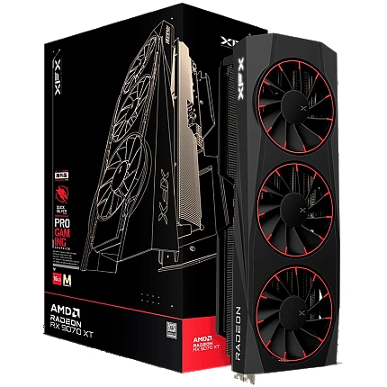 XFX Quicksilver AMD Radeon RX 9070XT Magnetic Air Edition with 16GB GDDR6 HDMI 3xDP AMD RDNA 4