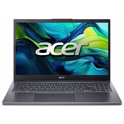 Acer Aspire 15, A15-51M-59Z7, Intel Core 5 120U (up to 5.00GHz, 12MB), 15.6" QHD (2560x1440) IPS SlimBezel, 1*16GB DDR5 4600MHz (1 slot free), 512GB PCIe NVMe SSD, Intel UMA, FHD Cam,WiFi 6E, BT 6E, Backlit Kbd, No OS, Steel Gray