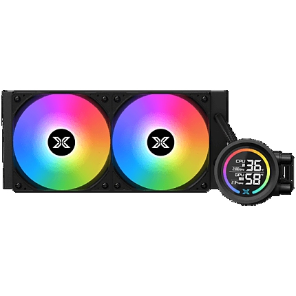 LK 240 Digital (BK AIO,Digital LCD Pump Head & 240mm PWM Fan,Mini ARGB Controller,Intel & AMD Mounting Kit)