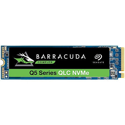 Seagate BarraCuda Q5, 2TB SSD, M.2 2280-S2 PCIe 3.0 NVMe, Read/Write: 2,400 / 1,800 MB/s