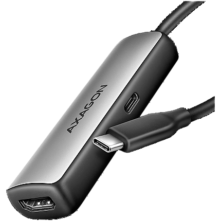 AXAGON RVC-HI8KPD USB-C - HDMI 2.1 adapter, 8K/60Hz, 4K/144Hz, HDR10+, PD 100W