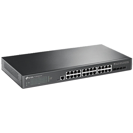 Omada 24-Port Gigabit L2+ Managed Switch with 4 10GE SFP+ Slots