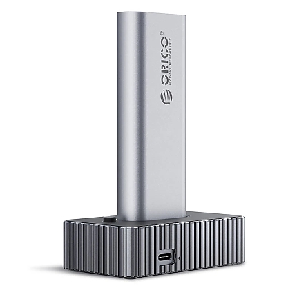 Orico външна кутия за диск/докинг станция Storage - Case/Docking Station - M.2 NVMe/NGFF - IT18C3-GY