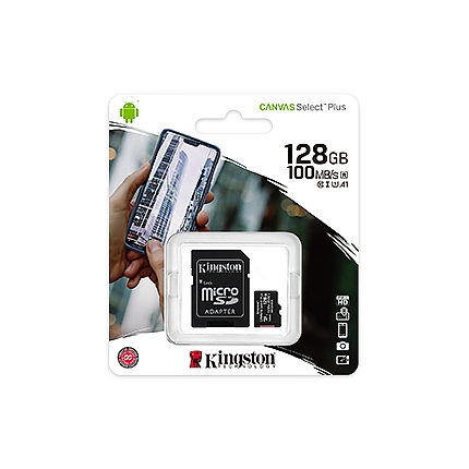 128G SDMIC KINGST CANVAS SEL+