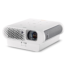BenQ GS1 Portable, DLP, LED, 720p (1280x720), 100 000:1, 300 ANSI Lumens, 80"@1.4m, HDMI, USB reader, microSD reader, Keystone, WiFi, BT 4.0, Speakers 2x2W, Amazon Alexa, 8000mAh Battery, 3D Ready, 0.57 kg, White BenQ GS1 Portable, DLP, LED, 720p (1280x720), 100 000:1, 300 ANSI Lumens, 80"@1.4m, HDMI, USB reader, microSD reader, Keystone, WiFi, BT 4.0, Speakers 2x2W, Amazon Alexa, 8000mAh Battery, 3D Ready, 0.57 kg, White