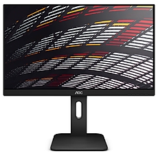 AOC 24P1, 23.8" Wide IPS LED, 5 ms, 1000:1, 50M:1 DCR, 250 cd/m2, FHD 1920x1080@60Hz, FlickerFree, Low Blue Light, Tilt, Height Adjust, Pivot, Swivel, USB, D-Sub, DVI, HDMI, DP, Headphone Out, 2Wx2, Black
