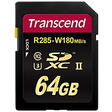 Transcend 64GB SDXC Class3 UHS-II Card