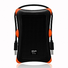 Външен хард диск SILICON POWER Armor A30, 2.5", 1TB, USB3.1, Черен
