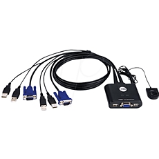 Превключвател KVM ATEN CS22U, 2x 1, USB