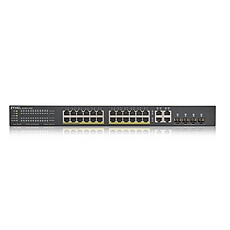 Суич ZYXEL GS1920-24HPV2, 24 портов Gigabit Smart-Managed PoE, за монтаж в шкаф